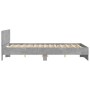 Estructura de cama con cabecero gris hormigón 150x200 cm de , Camas y somieres - Ref: Foro24-3207479, Precio: 164,69 €, Descu...