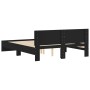 Estructura de cama con cabecero negra 140x190 cm de , Camas y somieres - Ref: Foro24-3207498, Precio: 202,45 €, Descuento: %
