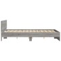 Estructura de cama con cabecero gris Sonoma 140x190 cm de , Camas y somieres - Ref: Foro24-3207502, Precio: 183,96 €, Descuen...