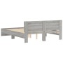 Estructura de cama con cabecero gris Sonoma 140x190 cm de , Camas y somieres - Ref: Foro24-3207502, Precio: 183,96 €, Descuen...