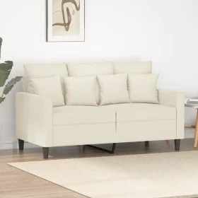 Sofá de 2 plazas terciopelo color crema 120 cm de , Sofás - Ref: Foro24-359301, Precio: 240,20 €, Descuento: %