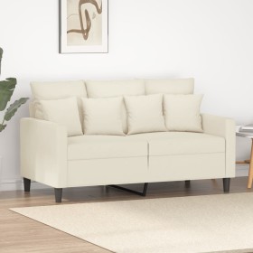 Sofá de 2 plazas terciopelo color crema 120 cm de , Sofás - Ref: Foro24-359301, Precio: 217,21 €, Descuento: %