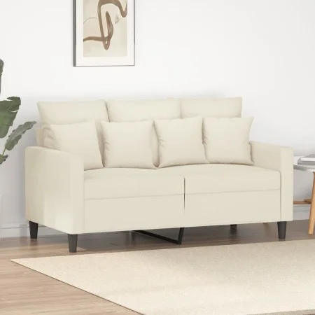 Sofá de 2 plazas terciopelo color crema 120 cm de , Sofás - Ref: Foro24-359301, Precio: 240,20 €, Descuento: %