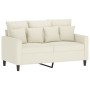 Sofá de 2 plazas terciopelo color crema 120 cm de , Sofás - Ref: Foro24-359301, Precio: 217,21 €, Descuento: %