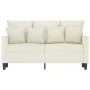 Sofá de 2 plazas terciopelo color crema 120 cm de , Sofás - Ref: Foro24-359301, Precio: 240,20 €, Descuento: %