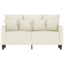 Sofá de 2 plazas terciopelo color crema 120 cm de , Sofás - Ref: Foro24-359301, Precio: 217,21 €, Descuento: %