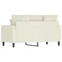 Sofá de 2 plazas terciopelo color crema 120 cm de , Sofás - Ref: Foro24-359301, Precio: 240,20 €, Descuento: %