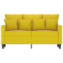 Sofá de 2 plazas terciopelo amarillo 120 cm de , Sofás - Ref: Foro24-359299, Precio: 195,56 €, Descuento: %