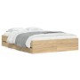 Cama con cajones madera de ingeniería roble Sonoma 120x190 cm de , Camas y somieres - Ref: Foro24-3207317, Precio: 255,31 €, ...