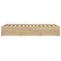 Cama con cajones madera de ingeniería roble Sonoma 120x190 cm de , Camas y somieres - Ref: Foro24-3207317, Precio: 255,31 €, ...