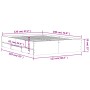 Cama con cajones madera de ingeniería roble Sonoma 120x190 cm de , Camas y somieres - Ref: Foro24-3207317, Precio: 255,31 €, ...