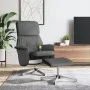 Sillón reclinable de masaje con reposapiés tela gris oscuro de , Sillones - Ref: Foro24-356679, Precio: 134,38 €, Descuento: %