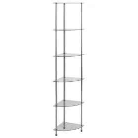 Shelving 6 levels transparent tempered glass 30x30x160 cm by vidaXL, Bookcases and shelves - Ref: Foro24-249517, Price: 54,57...