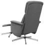 Sillón reclinable de masaje con reposapiés tela gris oscuro de , Sillones - Ref: Foro24-356679, Precio: 134,38 €, Descuento: %
