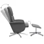 Sillón reclinable de masaje con reposapiés tela gris oscuro de , Sillones - Ref: Foro24-356679, Precio: 134,38 €, Descuento: %