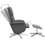 Sillón reclinable de masaje con reposapiés tela gris oscuro de , Sillones - Ref: Foro24-356679, Precio: 135,64 €, Descuento: %