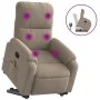 Sillón reclinable de masaje elevable tela microfibra gris taupe de , Sillones - Ref: Foro24-3204936, Precio: 352,26 €, Descue...