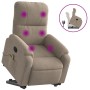 Sillón reclinable de masaje elevable tela microfibra gris taupe de , Sillones - Ref: Foro24-3204936, Precio: 327,22 €, Descue...