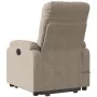 Sillón reclinable de masaje elevable tela microfibra gris taupe de , Sillones - Ref: Foro24-3204936, Precio: 352,26 €, Descue...