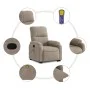 Sillón reclinable de masaje elevable tela microfibra gris taupe de , Sillones - Ref: Foro24-3204936, Precio: 352,26 €, Descue...