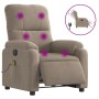 Sillón reclinable masaje eléctrico tela microfibra gris taupe de , Sillones - Ref: Foro24-3204922, Precio: 307,62 €, Descuent...