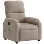 Sillón reclinable masaje eléctrico tela microfibra gris taupe de , Sillones - Ref: Foro24-3204922, Precio: 307,62 €, Descuent...