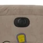 Electric massage recliner taupe gray microfiber fabric by , Armchairs - Ref: Foro24-3204922, Price: 313,15 €, Discount: %