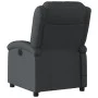 Sillón reclinable de masaje eléctrico cuero auténtico negro de , Sillones - Ref: Foro24-3204258, Precio: 356,87 €, Descuento: %