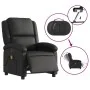 Sillón reclinable de masaje eléctrico cuero auténtico negro de , Sillones - Ref: Foro24-3204258, Precio: 356,87 €, Descuento: %