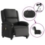Sillón reclinable de masaje eléctrico cuero auténtico negro de , Sillones - Ref: Foro24-3204258, Precio: 358,11 €, Descuento: %