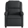 Sillón reclinable de masaje eléctrico cuero auténtico negro de , Sillones - Ref: Foro24-3204258, Precio: 356,87 €, Descuento: %