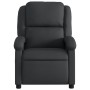 Sillón reclinable de masaje eléctrico cuero auténtico negro de , Sillones - Ref: Foro24-3204258, Precio: 358,11 €, Descuento: %