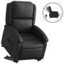 Sillón reclinable eléctrico elevable cuero auténtico negro de , Sillones - Ref: Foro24-3204270, Precio: 438,31 €, Descuento: %