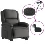 Sillón reclinable eléctrico elevable cuero auténtico negro de , Sillones - Ref: Foro24-3204270, Precio: 438,31 €, Descuento: %