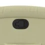 Sillón reclinable elevable cuero auténtico color crema de , Sillones - Ref: Foro24-3204264, Precio: 392,96 €, Descuento: %