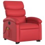Sillón reclinable de masaje de pie cuero artificial rojo de , Sillones - Ref: Foro24-3204052, Precio: 292,58 €, Descuento: %