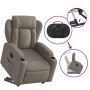 Sillón reclinable elevable tela gris taupe de , Sillones - Ref: Foro24-3204490, Precio: 310,70 €, Descuento: %