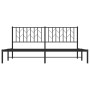 Estructura de cama con cabecero metal negro 180x200 cm de , Camas y somieres - Ref: Foro24-374441, Precio: 128,15 €, Descuent...