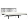 Estructura de cama con cabecero metal negro 193x203 cm de , Camas y somieres - Ref: Foro24-374443, Precio: 110,05 €, Descuent...