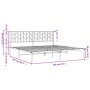 Estructura de cama con cabecero metal negro 193x203 cm de , Camas y somieres - Ref: Foro24-374443, Precio: 110,05 €, Descuent...