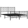 Estructura de cama cabecero y pie de cama metal negro 140x190cm de , Camas y somieres - Ref: Foro24-374455, Precio: 96,82 €, ...