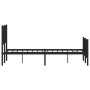 Estructura de cama cabecero y pie de cama metal negro 140x190cm de , Camas y somieres - Ref: Foro24-374455, Precio: 96,82 €, ...