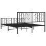Estructura de cama cabecero y pie de cama metal negro 140x190cm de , Camas y somieres - Ref: Foro24-374455, Precio: 96,82 €, ...
