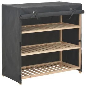 Mueble zapatero con funda de tela gris 79x40x80 cm de vidaXL, Zapateros y organizadores de calzado - Ref: Foro24-248195, Prec...