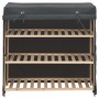 Mueble zapatero con funda de tela gris 79x40x80 cm de vidaXL, Zapateros y organizadores de calzado - Ref: Foro24-248195, Prec...