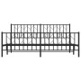 Estructura de cama cabecero y pie de cama metal negro 183x213cm de , Camas y somieres - Ref: Foro24-374460, Precio: 154,01 €,...