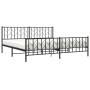 Estructura de cama cabecero y pie de cama metal negro 200x200cm de , Camas y somieres - Ref: Foro24-374462, Precio: 149,34 €,...