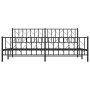 Estructura de cama cabecero y pie de cama metal negro 200x200cm de , Camas y somieres - Ref: Foro24-374462, Precio: 149,34 €,...