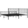 Estructura de cama cabecero y pie de cama metal negro 200x200cm de , Camas y somieres - Ref: Foro24-374462, Precio: 149,34 €,...