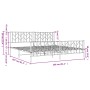 Estructura de cama cabecero y pie de cama metal negro 200x200cm de , Camas y somieres - Ref: Foro24-374462, Precio: 149,34 €,...